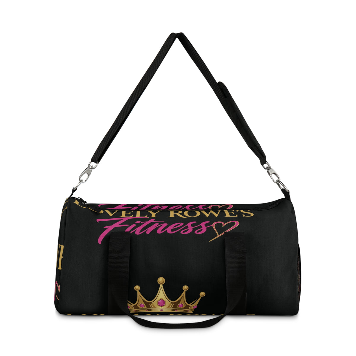 Fitness Crown Duffel Bag — "Lovely Rowe's Fitness" Gym Travel Bag