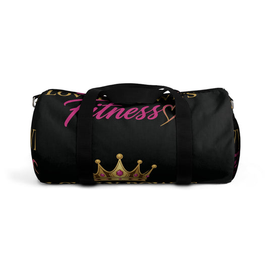 Fitness Crown Duffel Bag — "Lovely Rowe's Fitness" Gym Travel Bag
